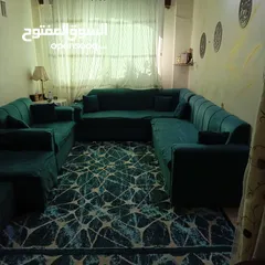  1 طقم كنب+سجادة للبيع بداعي السفر السعر75 الزرقاء جبل طارق