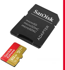  3 بطاقة ذاكرة للموبايل أصليه مواصفات ممتازه SanDisk Extreme 512 GB