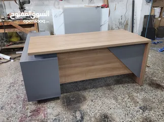  9 مكتب مدير قياس 180سم +جانبية +طاولة هديه مع كل مكتب لامينيت  اثاث مكتبي