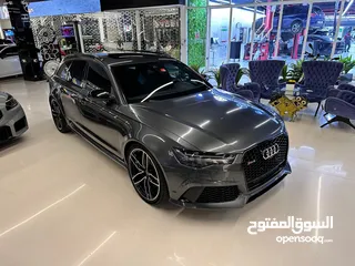  2 2016 Audi RS6 Station Wagon /GCC/ All Service History at ALNABOODA