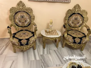  3 طقم كنب حفر فخم جداً موديل كلاسيك