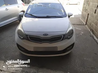  1 كيا ريو/ترخيص 2014/جير عادي  فحص كراتين/شمامه بنزين