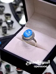  8 خواتم احجار كريمه فيروز  فضه