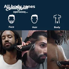  10 جديد فيليبس ماكنة حلاقة متكامله للشعر واللحية والجسم NEW Philips Multigroom Series 5000 18 Piece