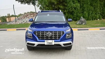  1 Cars for Rent Hyundai - VENUE - 2022 - Blue   Small SUV - Eng 1.6L
