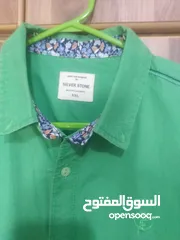  29 قمصان رجالي و وولادي جميع المقاسات ماركة زارا وبولو بأسعار مخفضة القميص ب دينارين