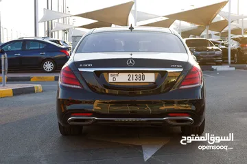  14 مرسيدس S500 موديل 2014 لون اسود محول 2020  بحالة ممتازة فل اوبشن وارد اليابان