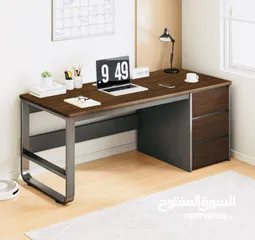  2 مكتب مع جوارير المقاس الكبير 140*50*75 مكتب عملي وواسع لتلبية احتياجاتك
