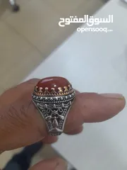  1 خاتم فضه اصلي