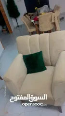  3 كنب صالون سبع مقاعد شبه جديد للبيع 800شيقل