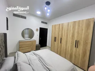  7 للإيجار الشهري أول ساكن شقة غرفة وصالة مفروشة في عجمان منطقة الجرف