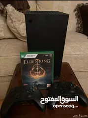  1 جهاز Xbox Series X مع 2 يد تحكم و لعبة Elden Ring