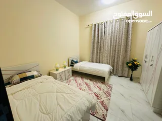  7 غرفتين وصاله للايجار الشهري في الكورنيش مفروشه فرش نظيف ومرتب