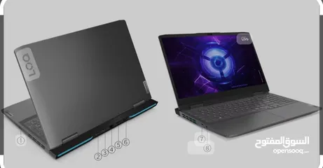  11 لابتوب لينوفو  جيمنج  بمواصفات  عالية  LABTOP Lenovo LOQ i7 13620H RTX 4050