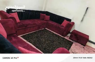  6 اسم المنتج: كورنر عدد المقاعد: 9 سعر المنتج:  90 دينار +بفه هدية   نوع الخشب:
