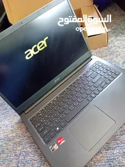  5 لابتوب acer  slam   الموصفات rayzn 3 الجيل الاخير 4غيغا  ram Ddr4 الكرت انتل  u hd الذاكرة 1tera HDD