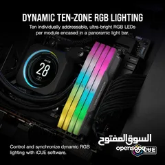  3 CORSAIR VENGEANCE RGB DDR5 32GB (2x16GB) DDR5 6000MHz