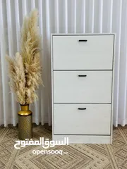  5 خزانة الأحذية العصرية الأكثر طلباً بالألوان الثلاثة   مقاس الخزانه (طول 115 وعرض 63 عمق 25)  خزا