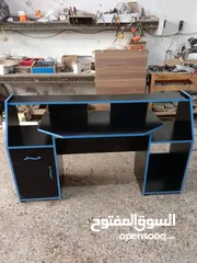  11 مكتب طاولة جيمنج زاويه متوفر بعدة موديلات والوان مناسبه للدراسة والالعاب