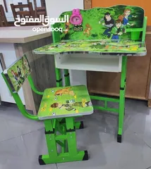  3 مكتب أطفال عملي ومميز مع كرسي ومقلمة