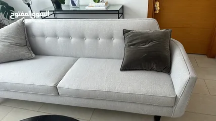  2 Crate and barrel sofa