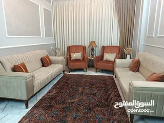  6 كنبايات لغرفة السفرة او الجلوس (شبه جديد)