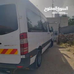  3 باص مرسيدس 516 موديل 2014 قزاز عالداير مرخص تجاري شصي قصير