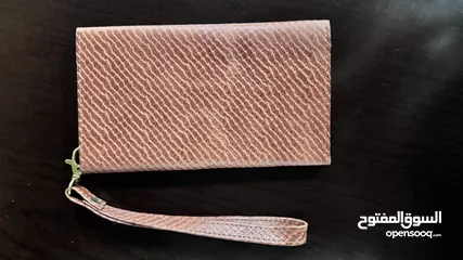  2 Natural Caw Leather Purses