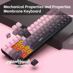  7 لوحة مفاتيح جيمينج سلكية HXSJ خصم!!!! من 99 ل 80