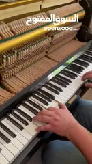  2 بيانو upright ياباني ياماها لون أسود مع ستول خاص به