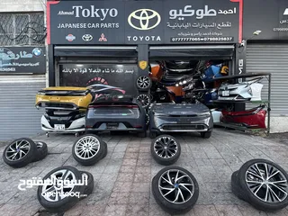  16 قطع تويوتا بريوس 2023-2025  مياكنيك بودي محركات ممشى قليل جميع القطع ياباني اصلي بحالة ممتازه