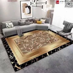  6 سجاد 3D مودرن مانع للانزلاق حجم كبير