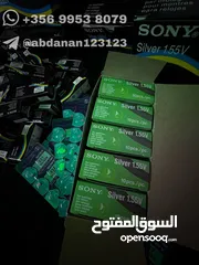  7 بطاريات sony سوني اصليه اليابانيه 337 sr416sw كفاله 2032       .             .            .