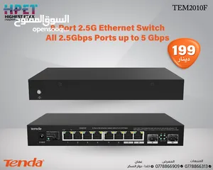  1 Tenda TEM2010F محول 8Port 2.5G Ethernet Switch All 2.5Gbps Ports up to 5 Gbps
