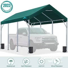  1 ADVANCE OUTDOOR Upgraded 10'x20' Steel Carport with Adjustable Height (Made in USA)