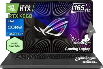  2 تم تحفيض السعر ASUS ROG Zephyrus G16 Gaming Laptop Intel 10-Core i7-13620H, 16GB, 512GB SSD