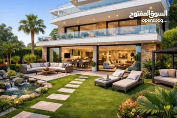  1 شقه فاخره للبيع 200 متر بناء + 100 متر حديقه