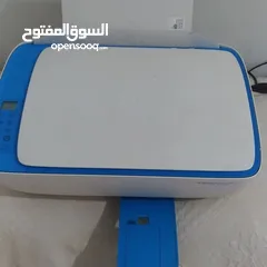  6 طابعة مع سكانر ملونة ويرلس شبه جديد مع حبر بالكرتونة