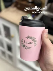  3 اكواب قهوة بالاسماء حسب الطلب