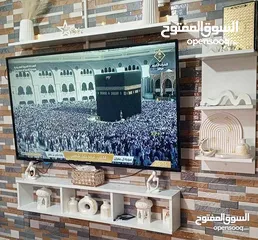  5 رف شاشة التلفزيون خشب لامنيت مميز