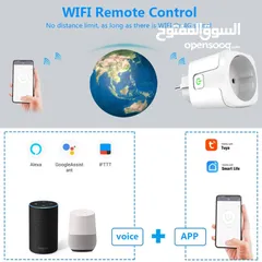  4 E7Win WiFi Smart Socket 16A with Power Monitoring – Compatible with eWeLink & Tuya