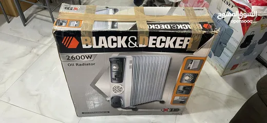  3 BLACK&DECKER oil radiator room heater
