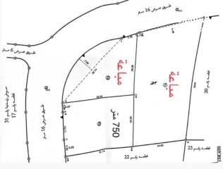  1 ارض للبيع 750 م في دير غسانة