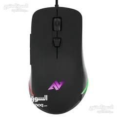  1 ماوس سلكي اصلي ABKONCORE ASTRA AM8 USB WIRED MOUSE