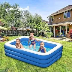  1 اجعل صيفك أكثر انتعاشًا ومرحًا مع مسبحنا القابل للنفخ! هل تبحث عن طريقة سهلة وممتعة لتبريد الأجواء