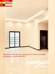 6 3 BR. Brand New Spacious Apartment For Sale in East Riffa with Balcony.