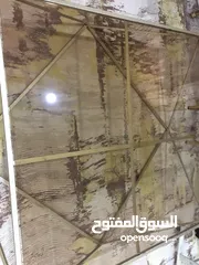  3 طاوله كبيره زجاج