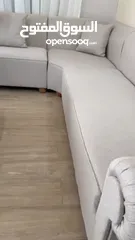  3 كورنر بيج جديد مع كوشنز/ قابل للمعاينة ، تفصيل جديد/ خشب ثقيل/ قماش كواليتي عاليه/سعر قابل للمفاوضه