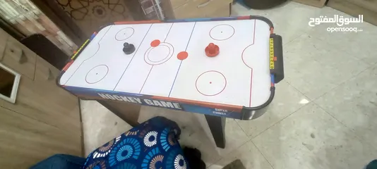  3 Air Hockey table game with fan and accessories
