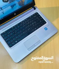  4 جهاز لابتوب من شركه hp proBookG3 الحيل السادس برام 8 وهارديسك 256